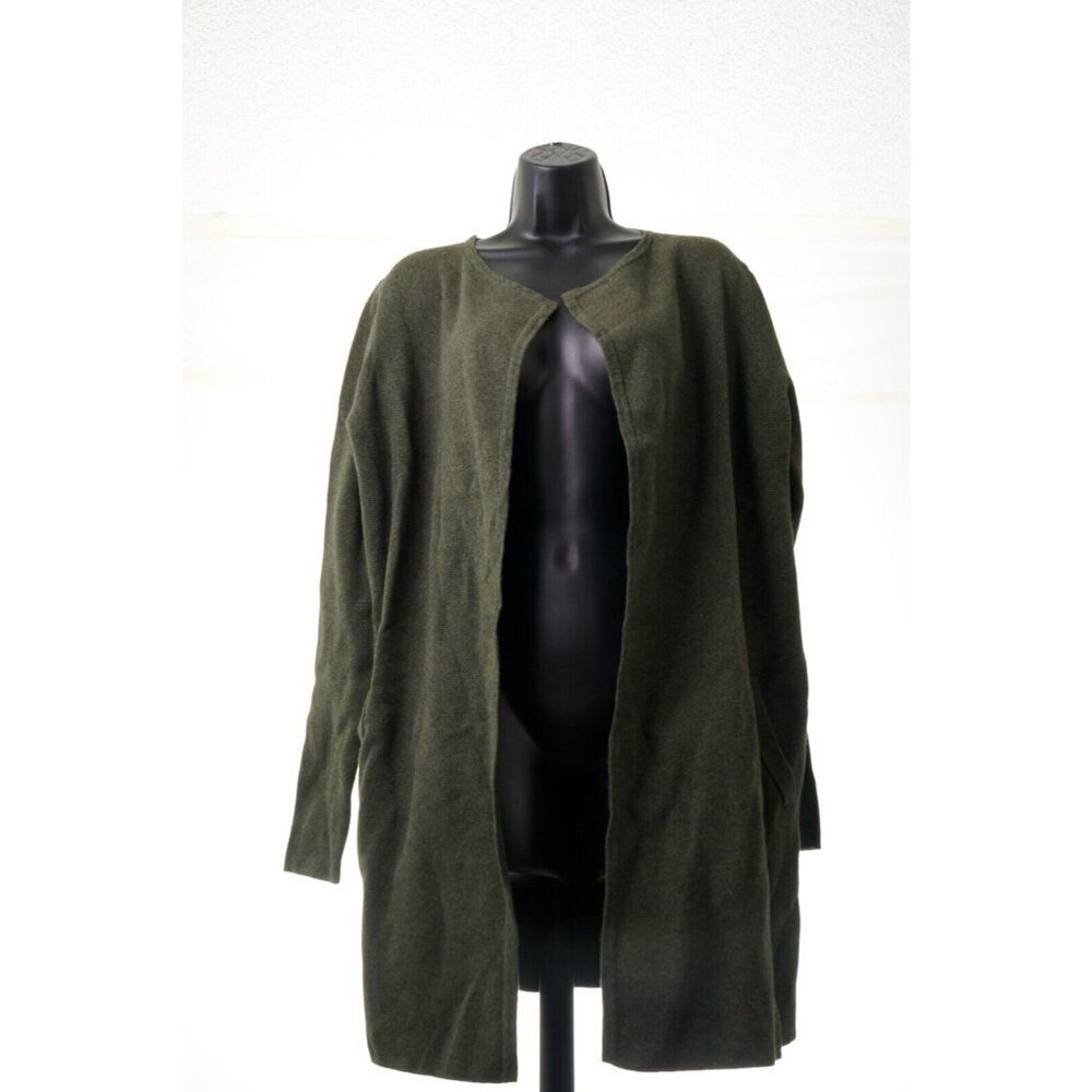 J. Crew Open Front Cardigan Cotton Camel Womens Sz M